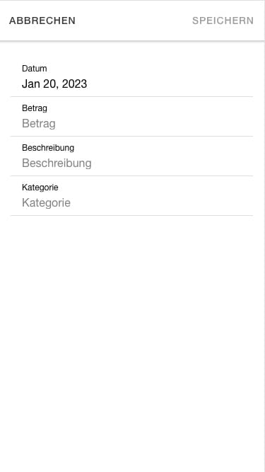 Getting Started - Add Expenses